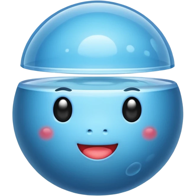 Blue boba emoji