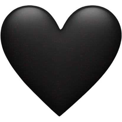 Black and white heart  emoji