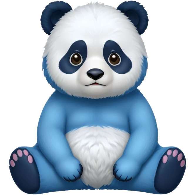 Blue panda  emoji
