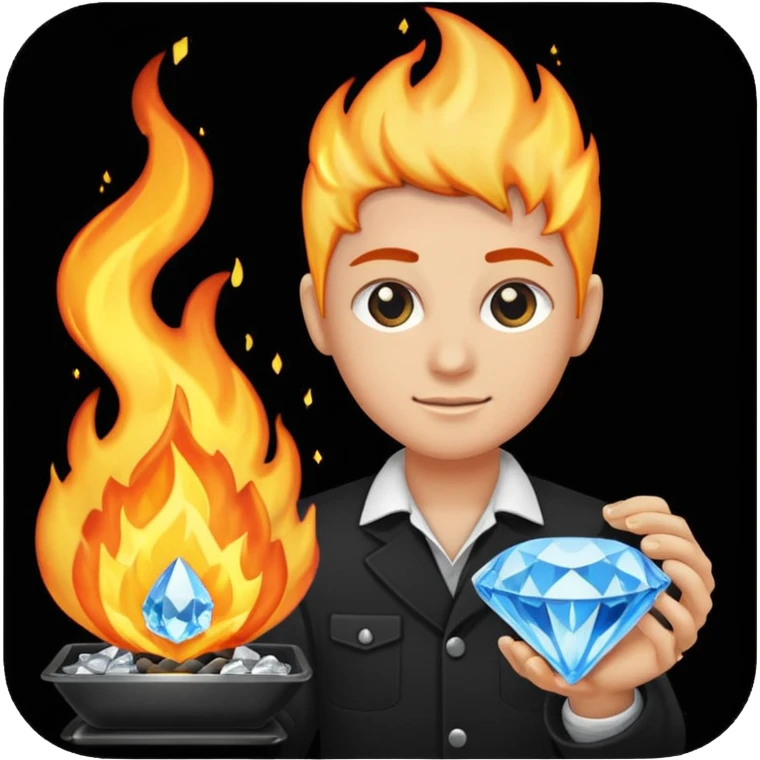 Combine these to make 1. 📓🌎💎🫥🔥⚖️ emoji