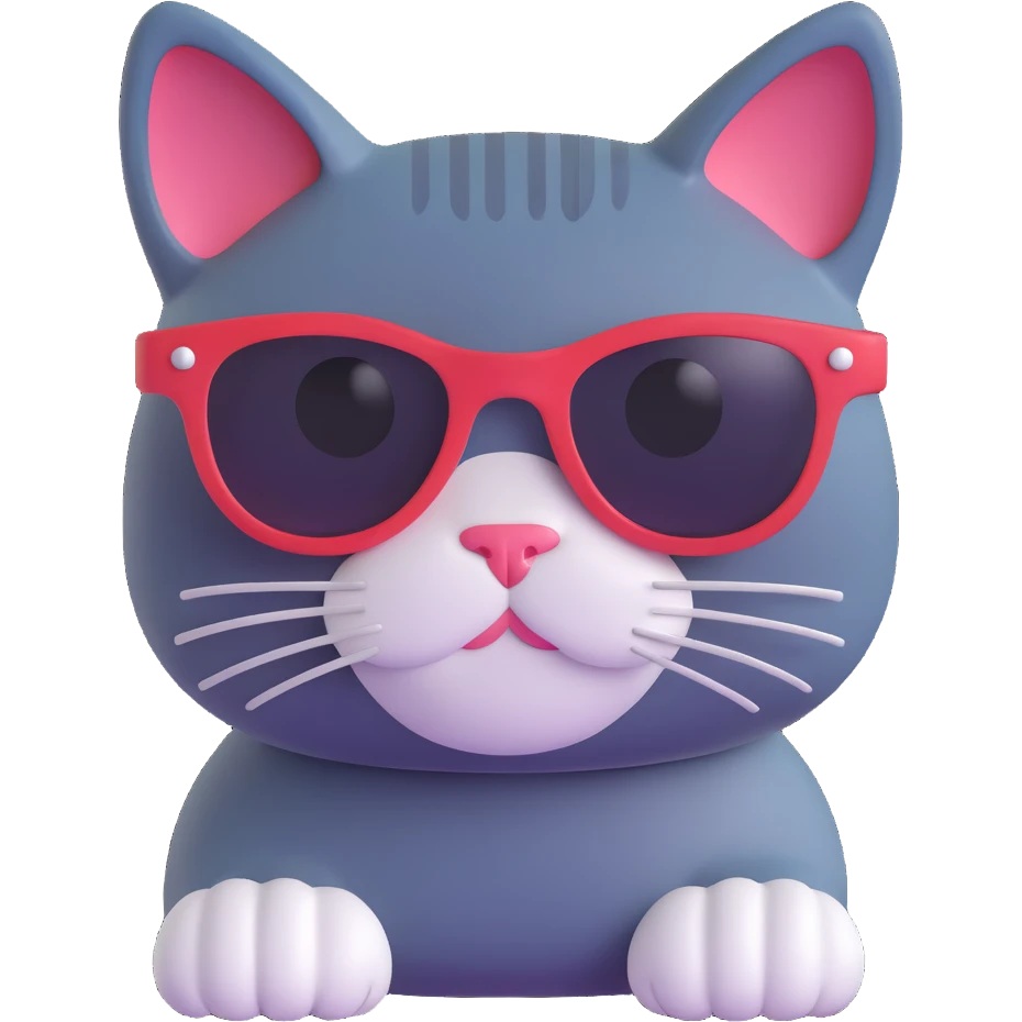 cat wearing sunglasses emoji