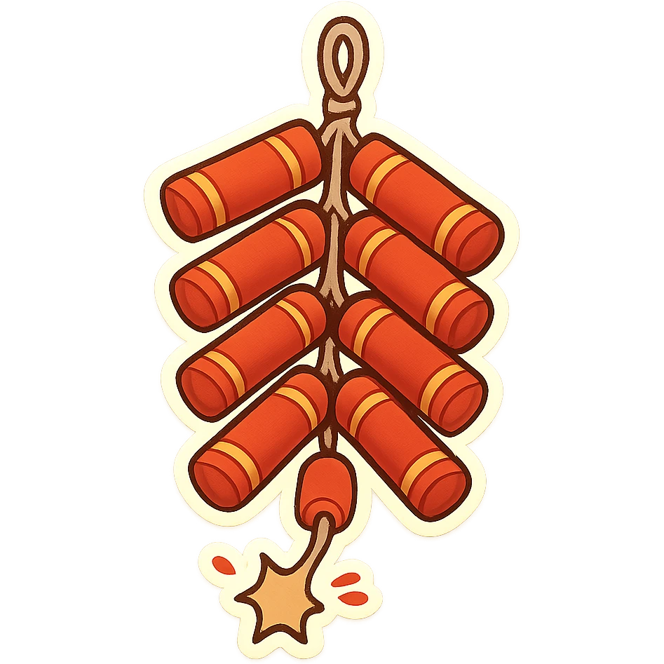 一串炮竹 emoji