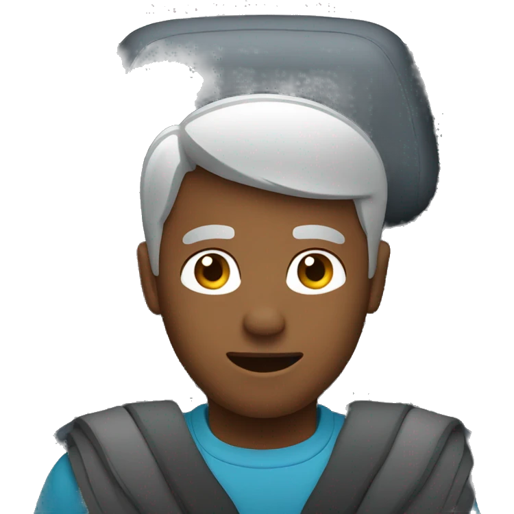 male in car interior emoji