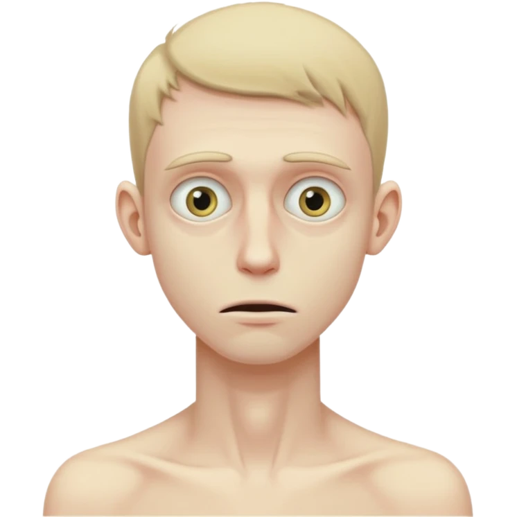 anorexic guy full skinny body emoji
