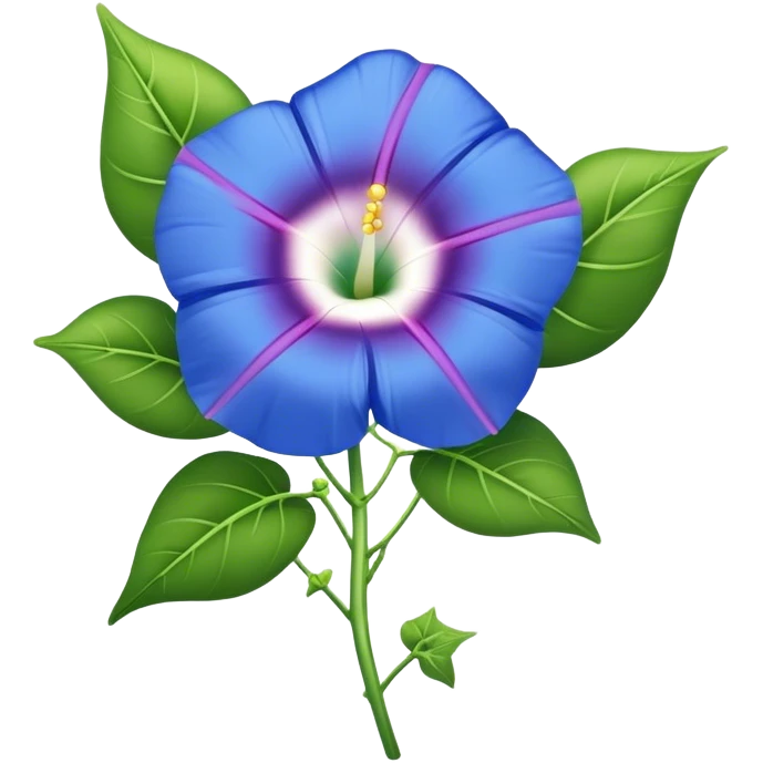 single Morning Glorysuper, stem emoji