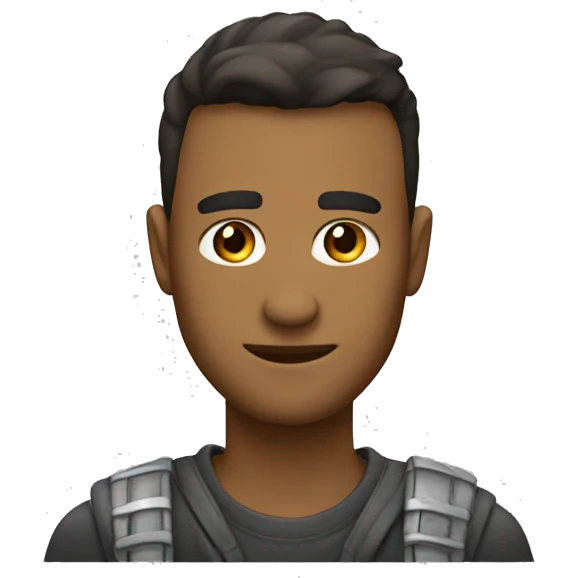  Волк на стиле emoji