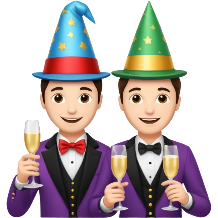 magician couple celebrat his birthday  emoji