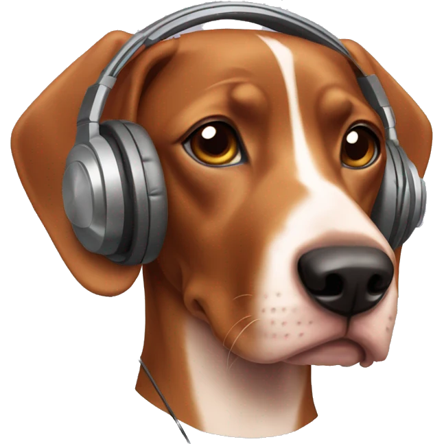 viszla with headphones emoji