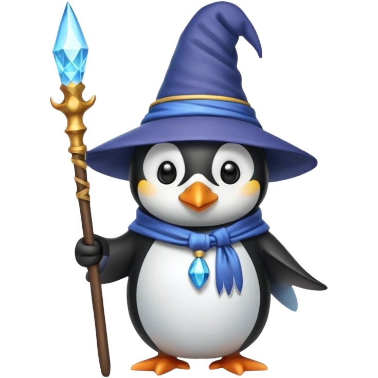 penguin wizard emoji