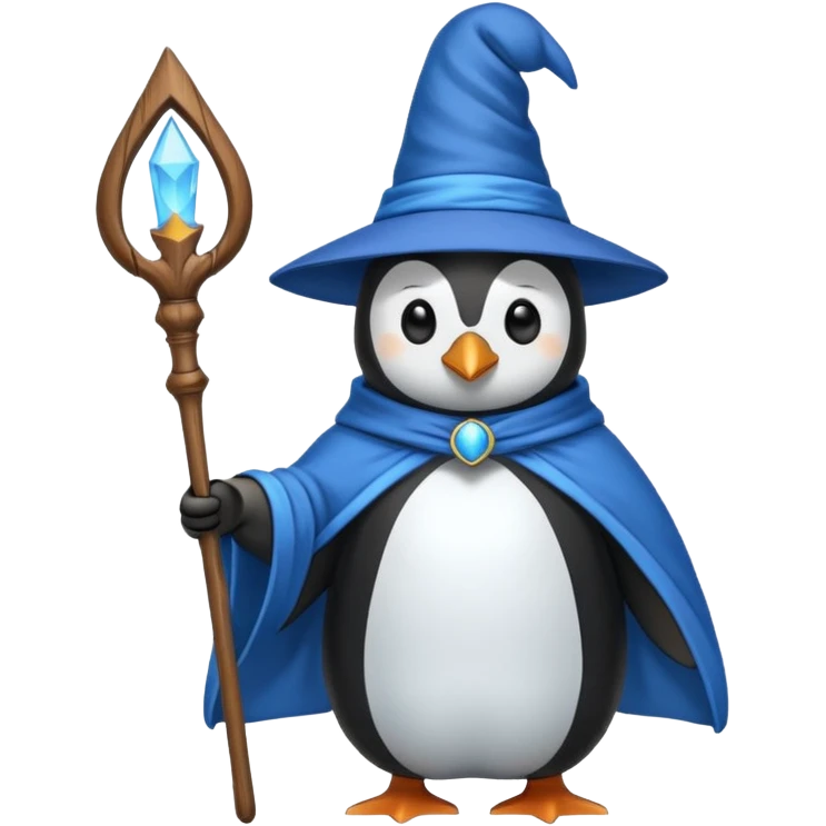 Penguin Wizard emoji