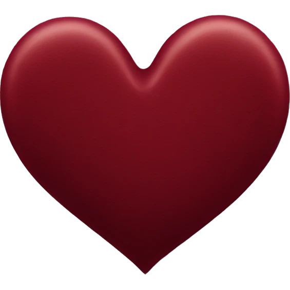 dark red heart emoji