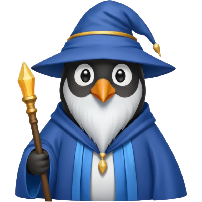 Penguin Wizard emoji