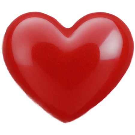 Red heart shine 1 pcs emoji