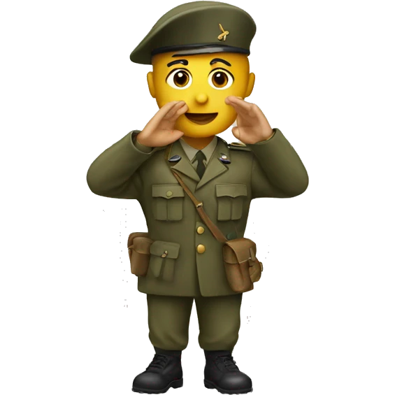 world war 2 soldier saluting  emoji
