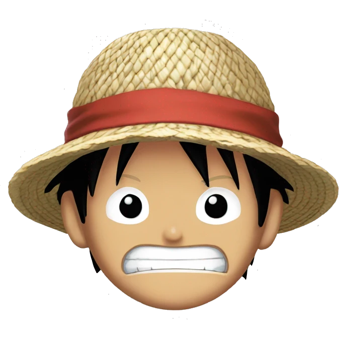 Luffy avec le one piece emoji