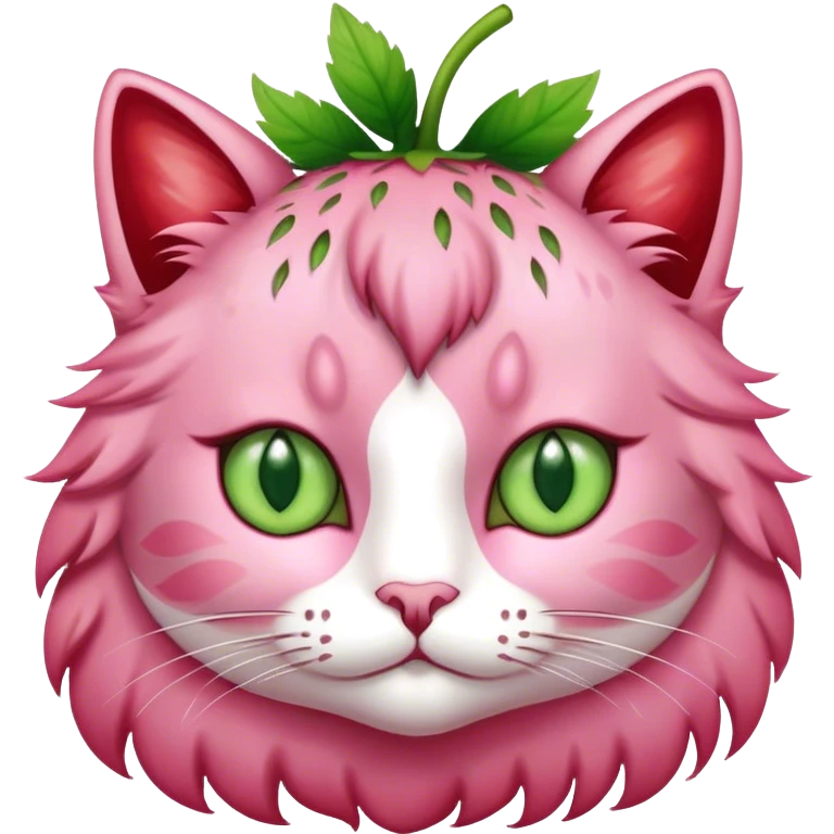 Strawberry cat emoji