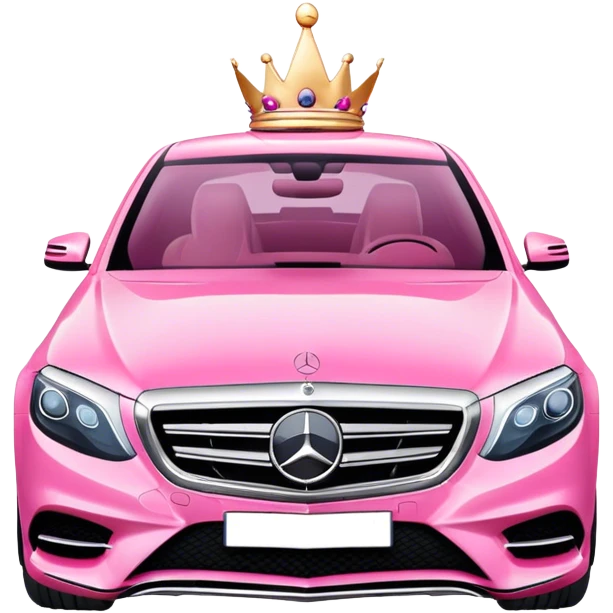 Pink Mercedes S class  emoji