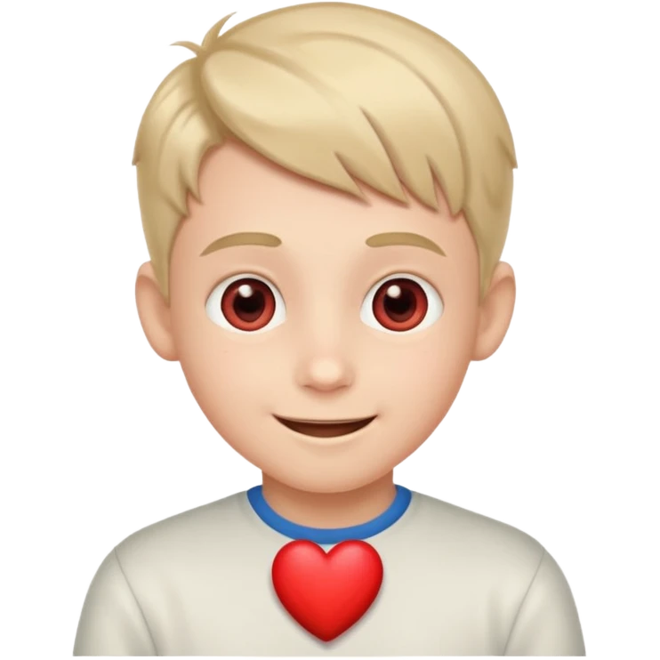 Chico con ojos de corazones♥️ emoji