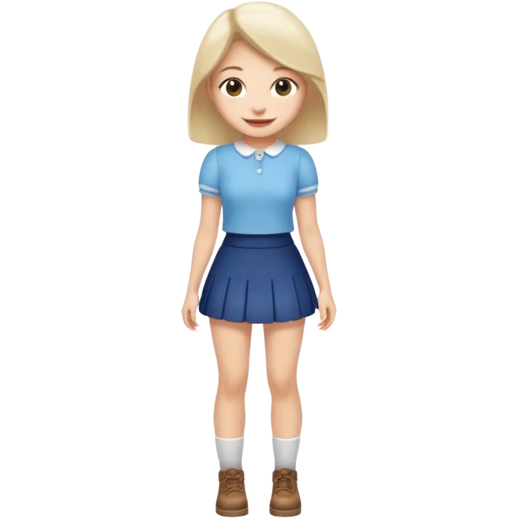 Jennie full body in shortest skirt emoji