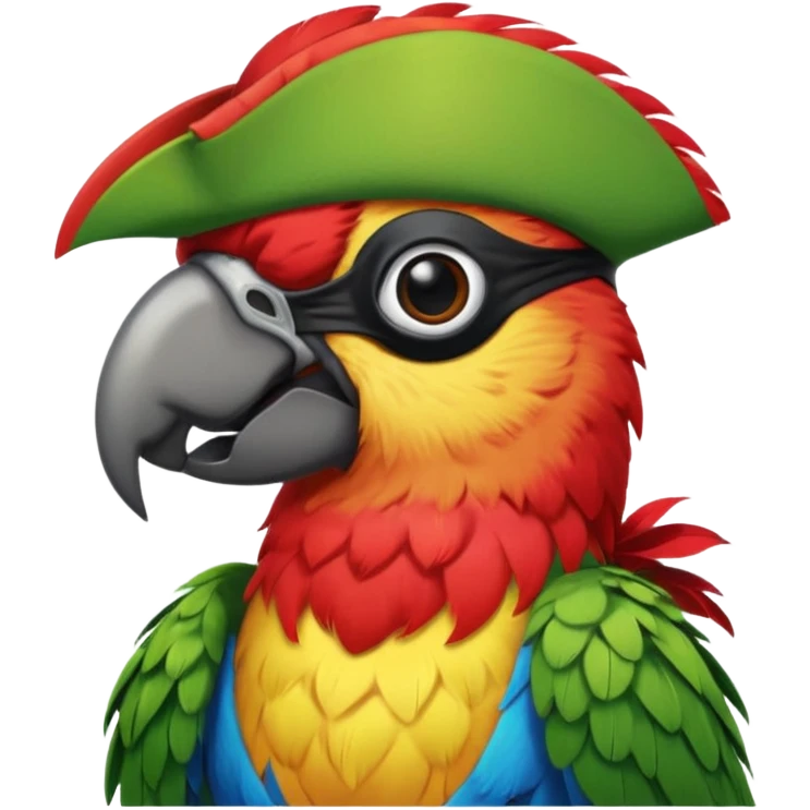 pirate and parrot emoji