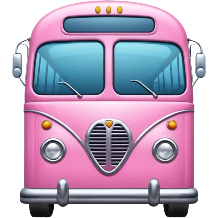 Pink bus emoji