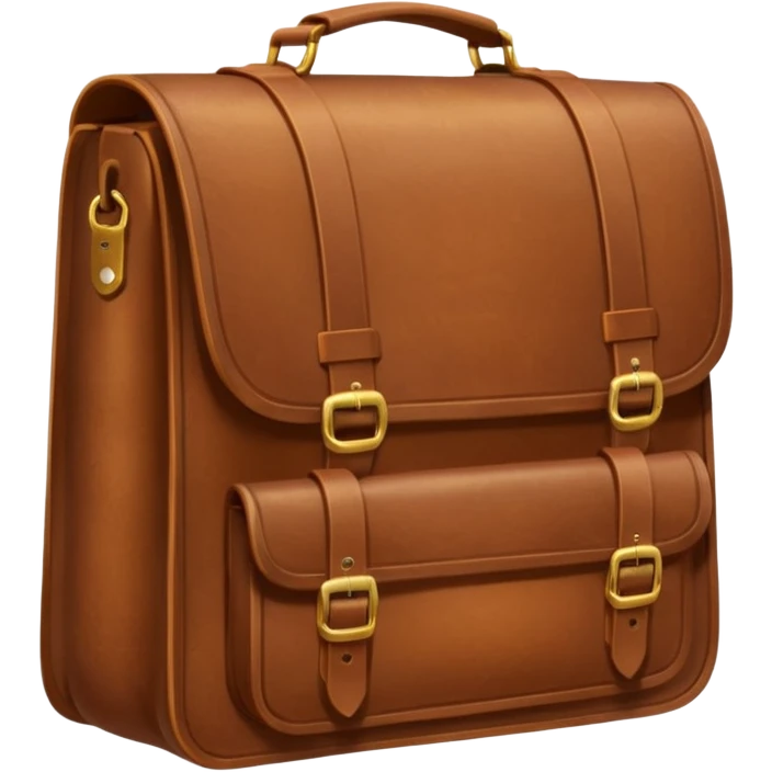 brown school bag emoji