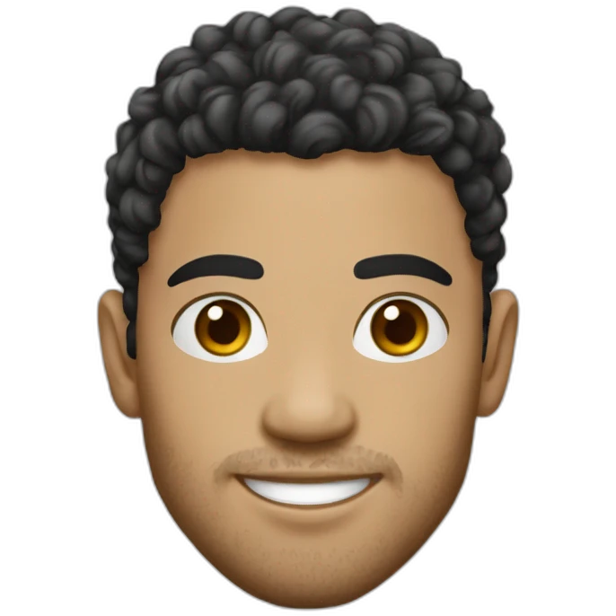 Morocco player white black hair curly hair emoji