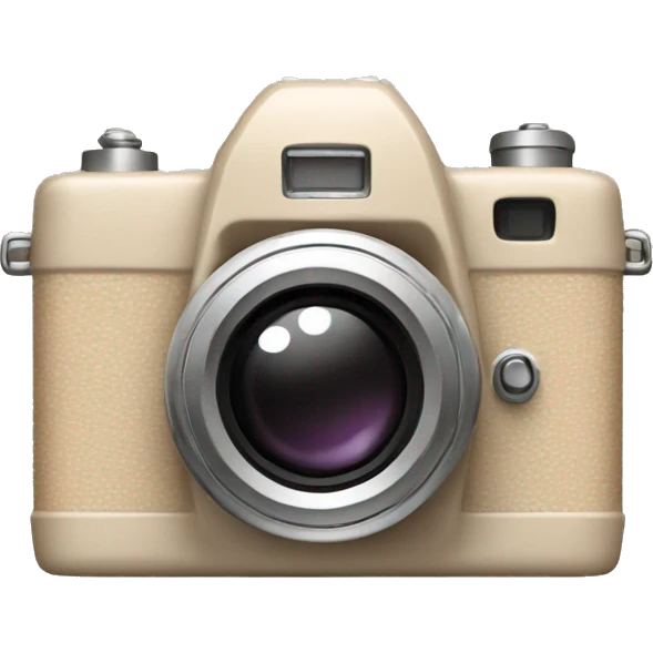 Beige photo camera  emoji