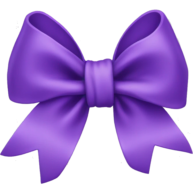 Purple bow  emoji