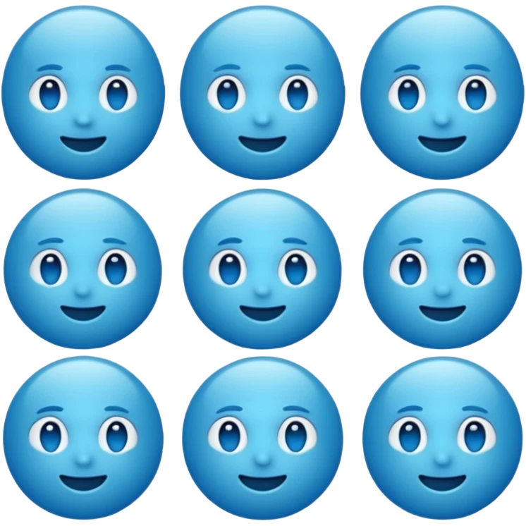 Blue emoji  emoji