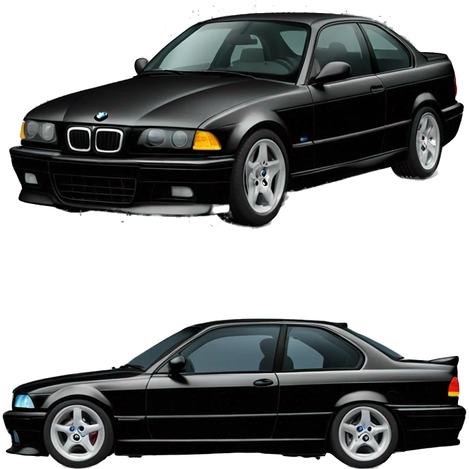 bmw e36 1997 black on black emoji