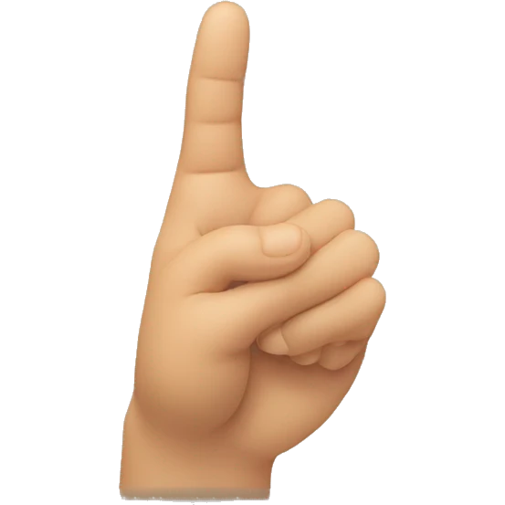 left hand touches index finger from right hand indexs finger. Same with thumbs. Making triangle. emoji