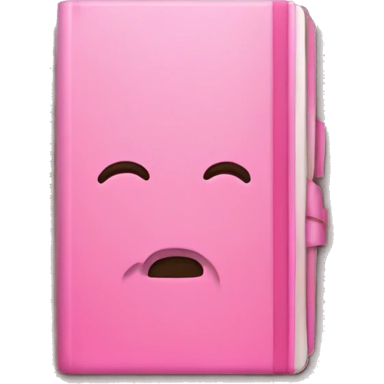 pink notebook emoji