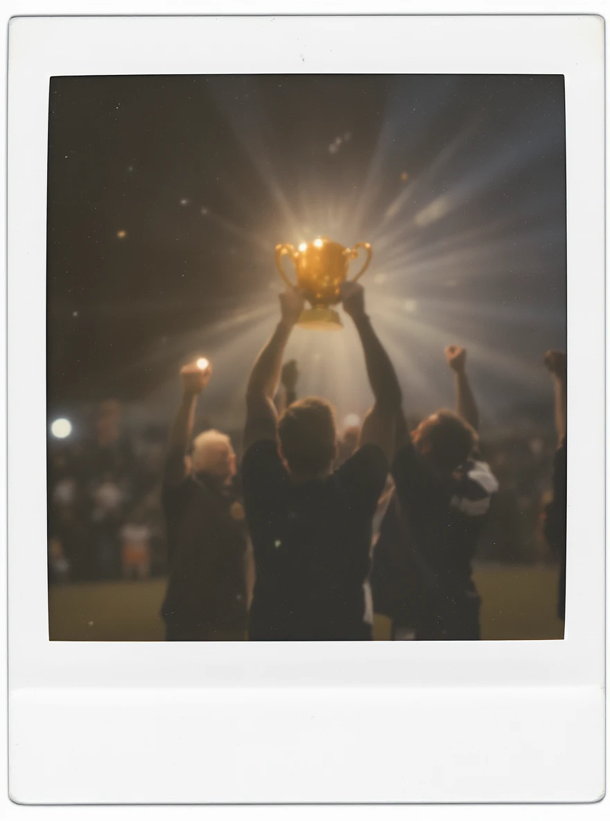 team celebrating with trophy emoji
