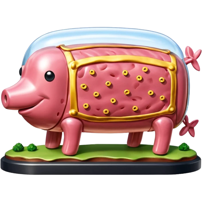 jeff koons style SPAM MEAT FINE ART sculpture landscape  emoji