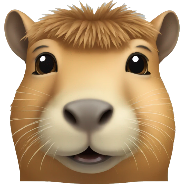 happy capybara head emoji
