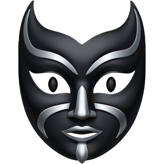 curved mask emoji