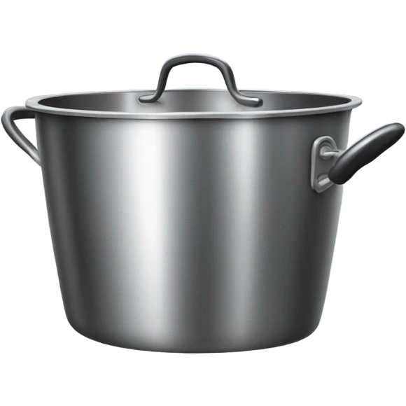 Upside down cooking pot emoji