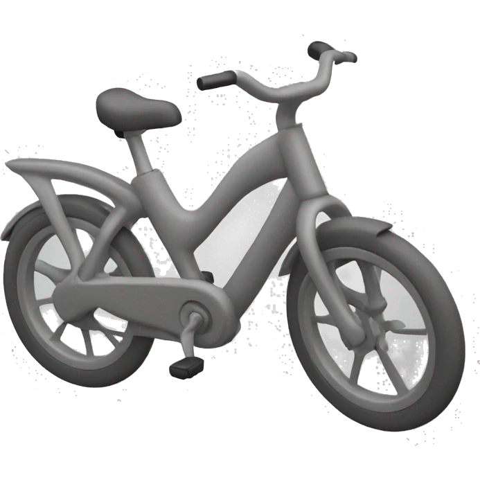 create a simple cycle, without shadows and contour, in gray color emoji