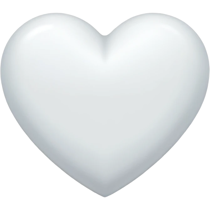 белое сердце

 emoji