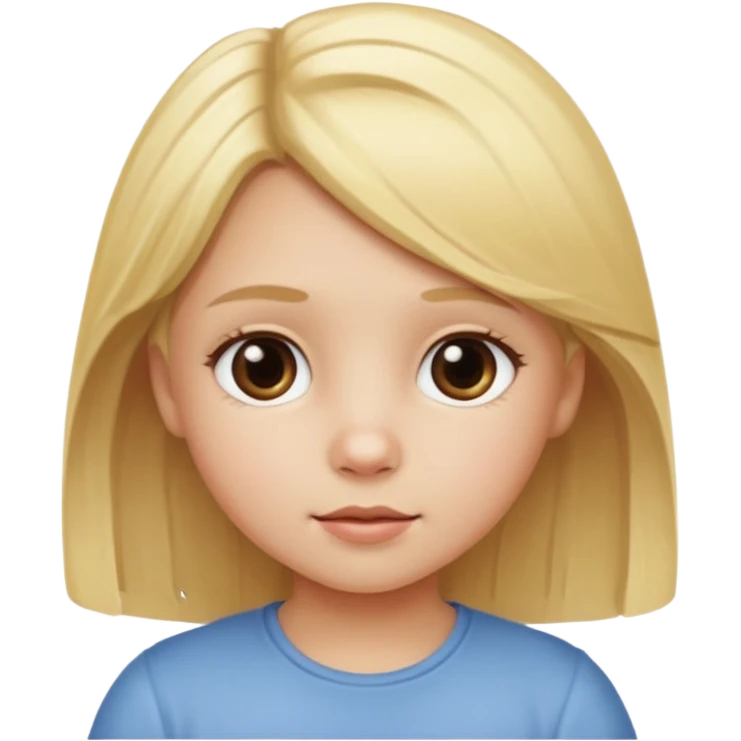 little girl with blonde hair emoji