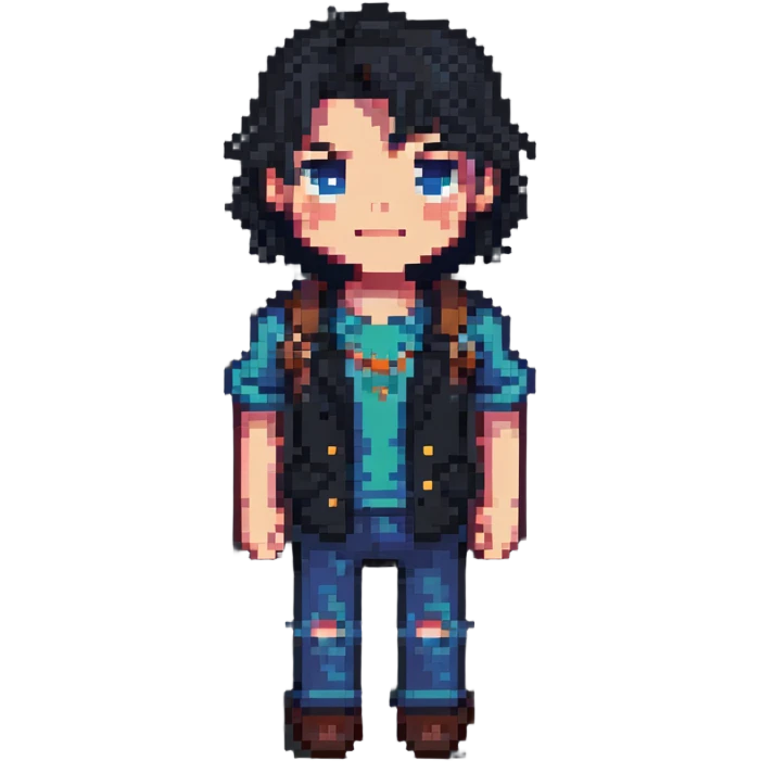 Pixel art boyfriend character emoji