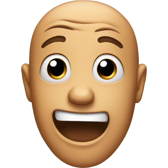 Confused laughing emoji