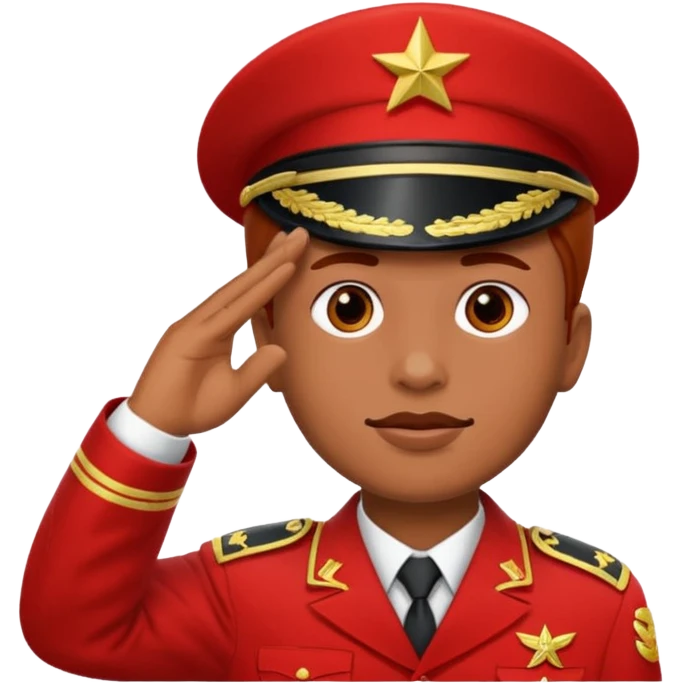 Red salute comrade! emoji