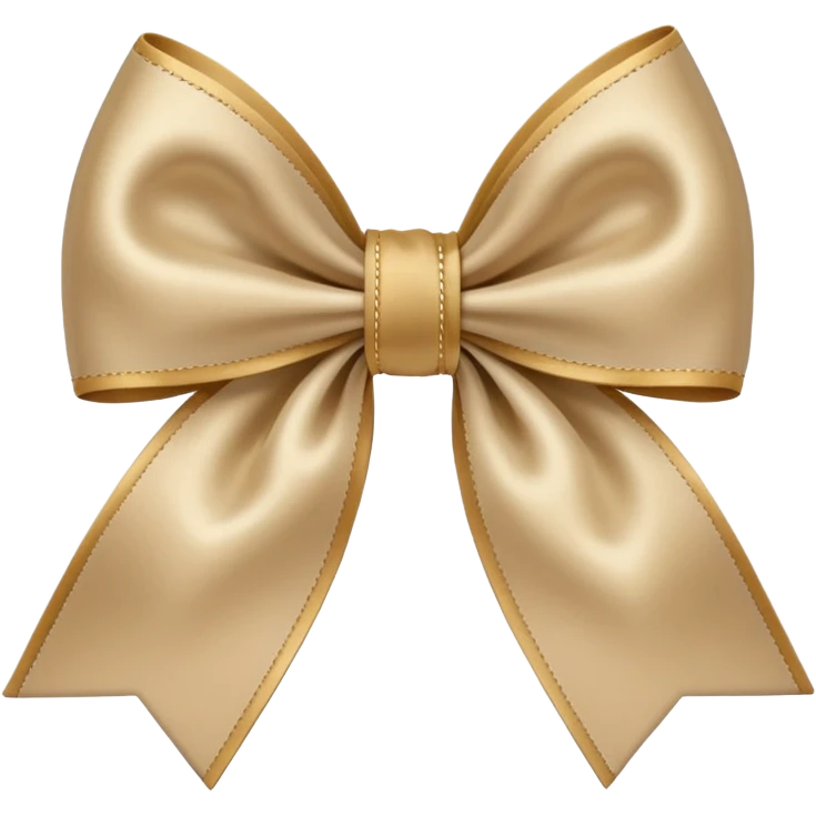 Beige bow emoji