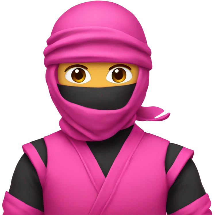 pink ninja emoji