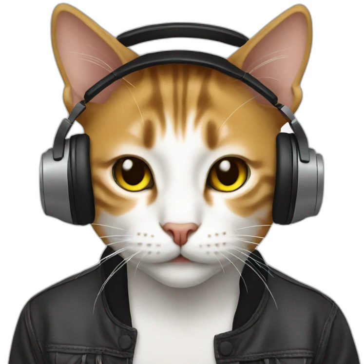 Cat dj emoji