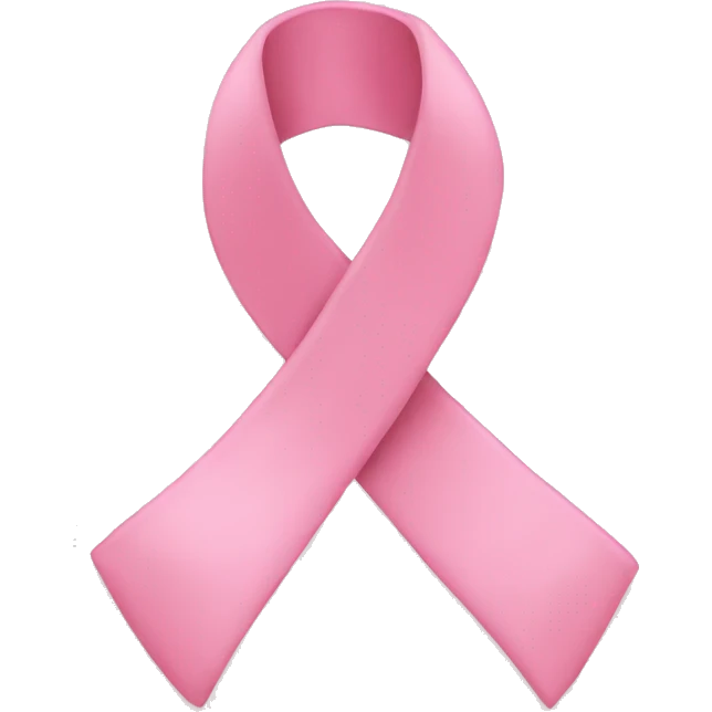 Soft pink ribbon emoji