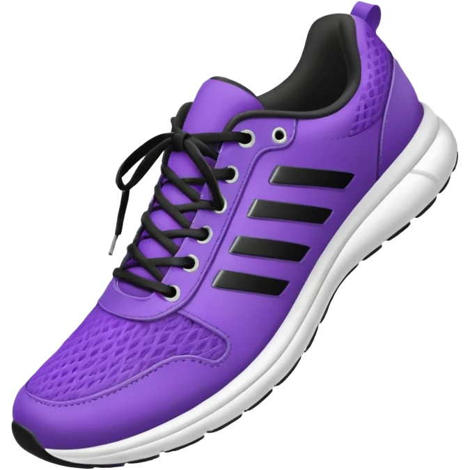 purple sneakers running emoji