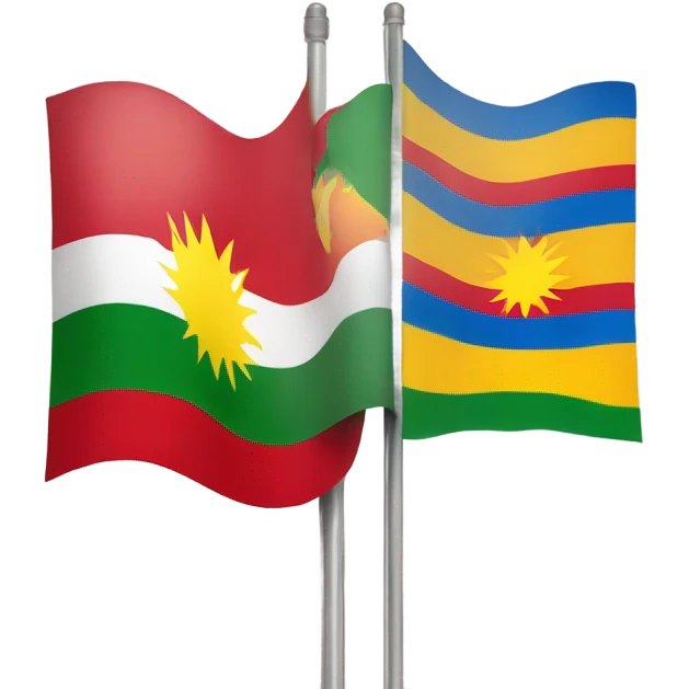 Kurdistan flag as normal flag emoji  emoji